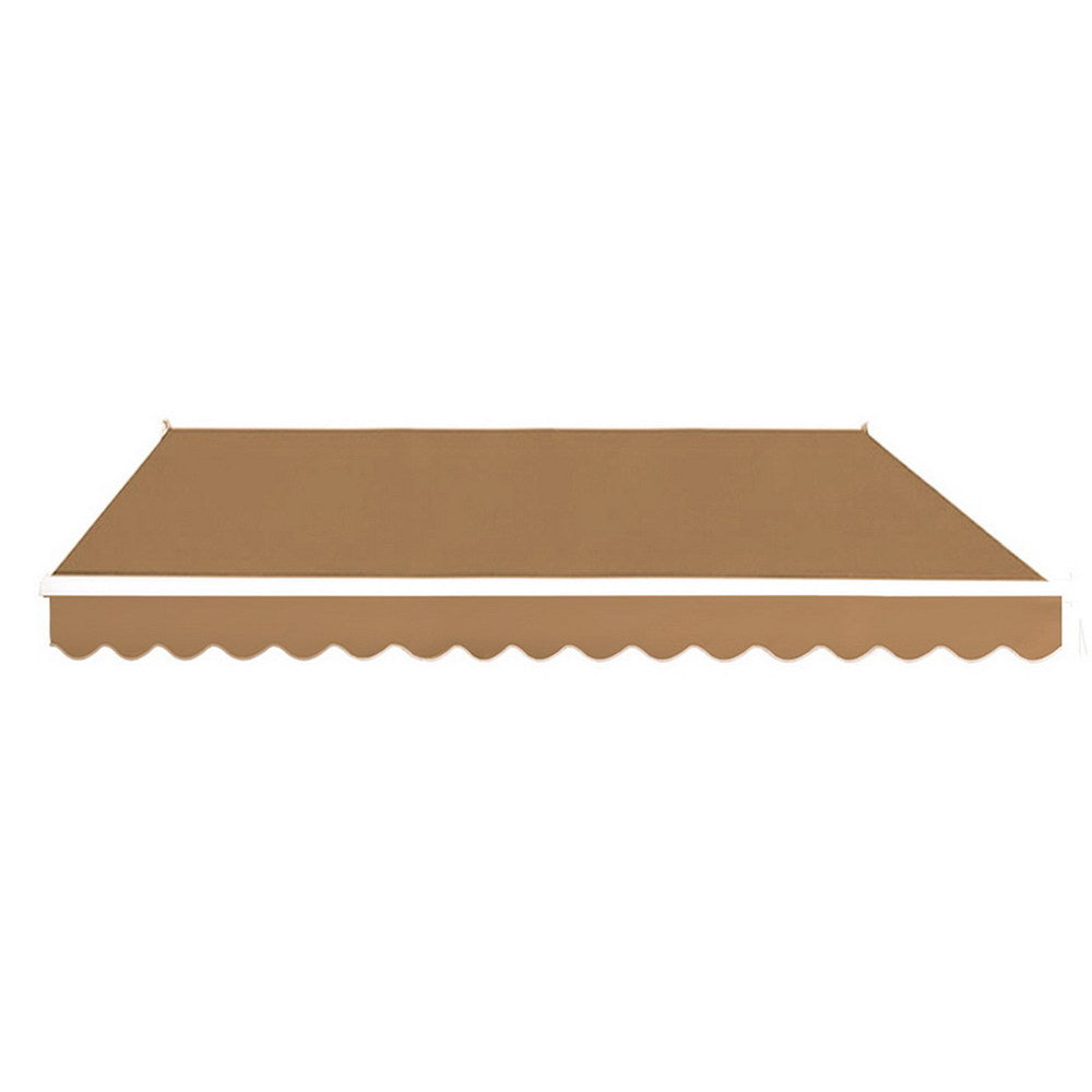 Marlook Retractable Folding Arm Awning Motorised Remoter Sunshade 2.5Mx2M Beige