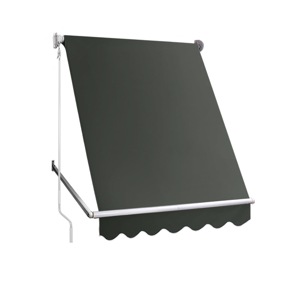 Marlook Window Fixed Pivot Arm Awning Outdoor Blinds Retractable Canopy1.5X2.1M