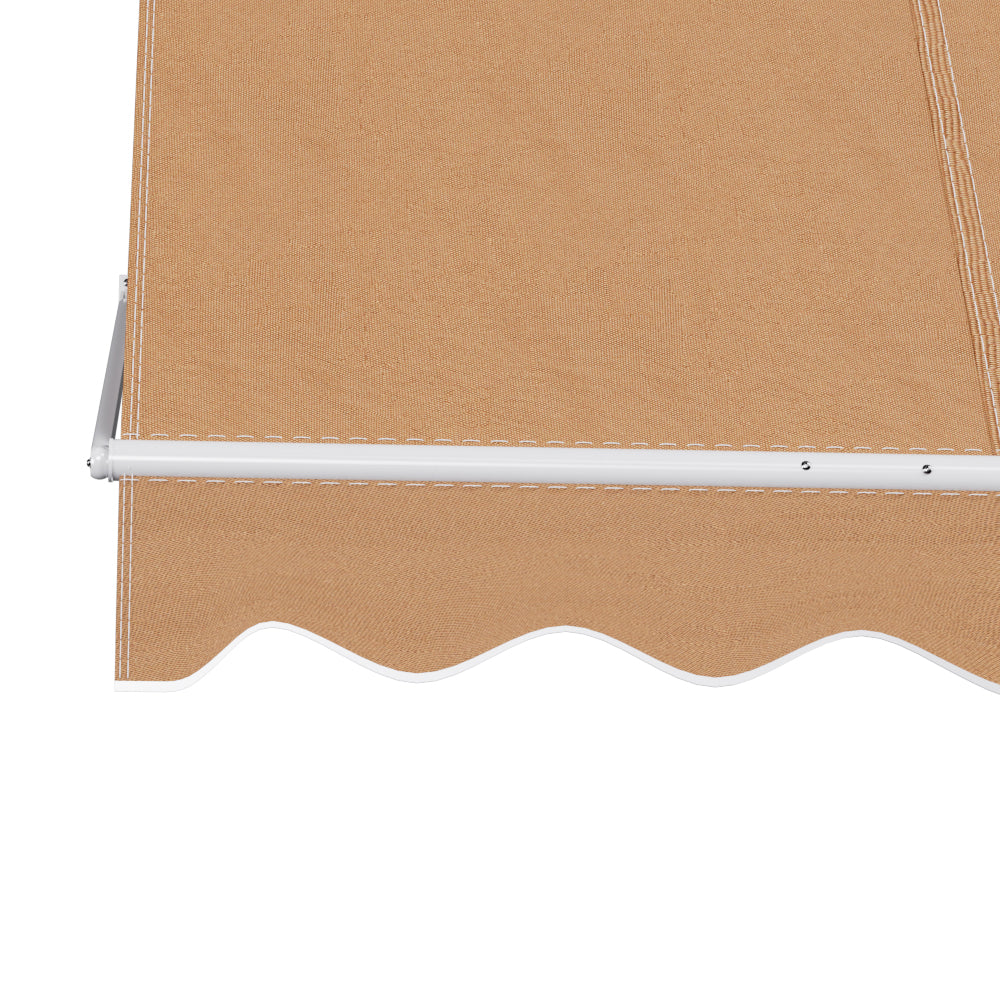 Marlook Window Fixed Pivot Arm Awning Outdoor Retractable Canopy 2.1X2.1M Beige