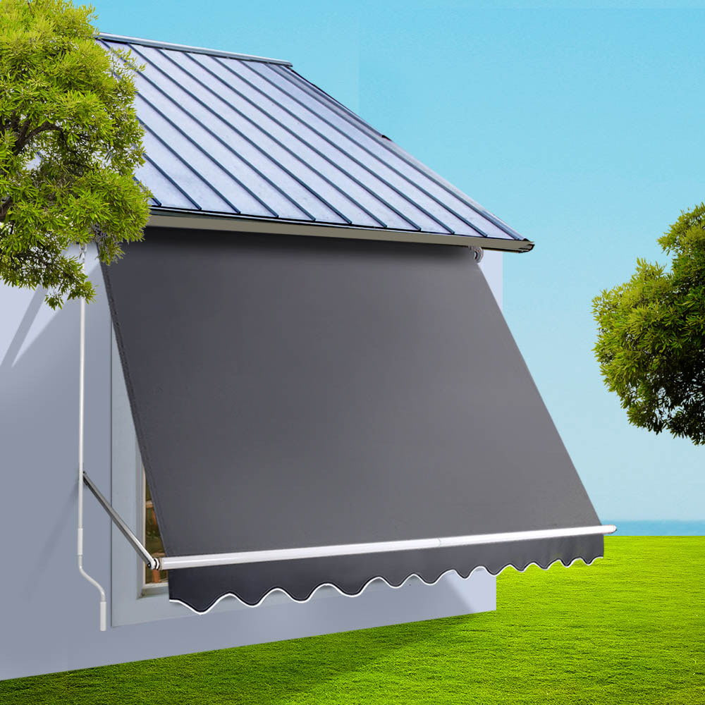 Marlook Window Fixed Pivot Arm Awning Patio Outdoor Blinds Retractable 2.8X2.1M
