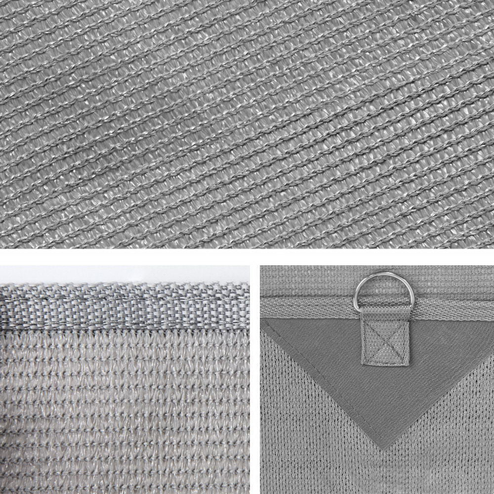 Marlook Privacy Screen Roll Out Awning 4.6x1.95M End Wall Side Sun Shade Grey