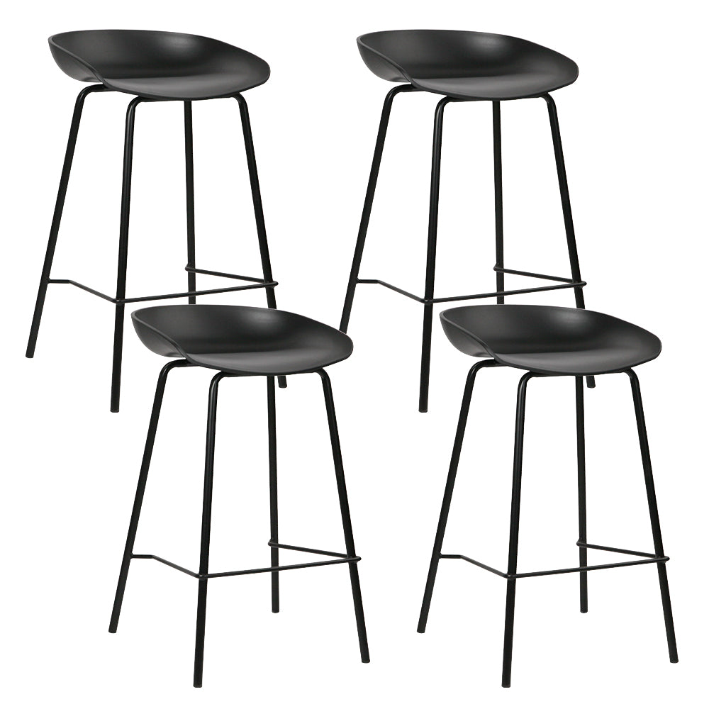 Marlook 4x Bar Stools Kitchen Counter Stools Metal