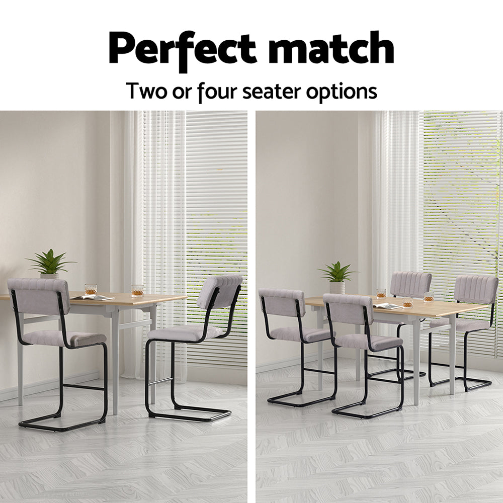 Marlook 2x Bar Stools Velvet Chairs