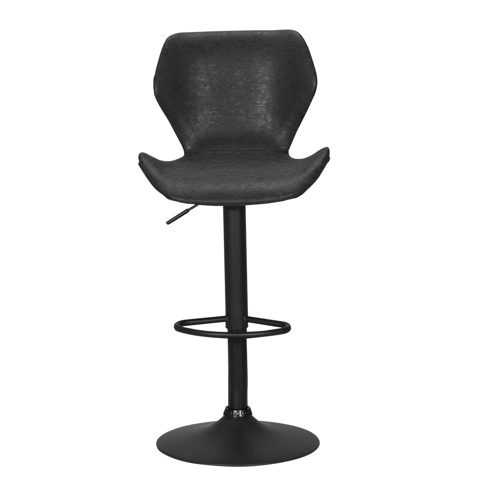 Marlook Bar Stools Kitchen Counter Stools Swivel Gas Lift Vintage Chairs Black x2