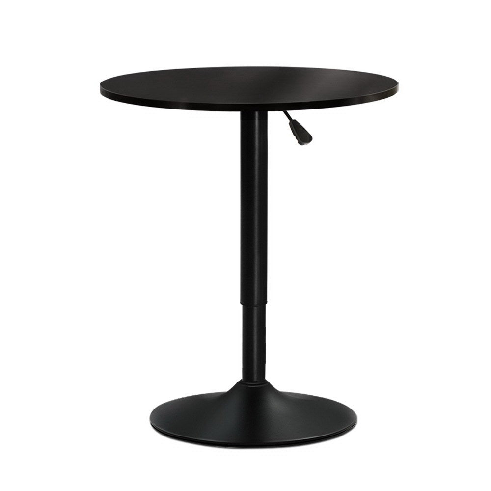Marlook Bar Table Gas Lift Round Black