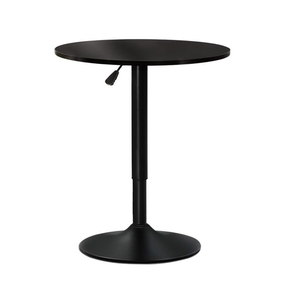 Marlook Bar Table Gas Lift Round Black