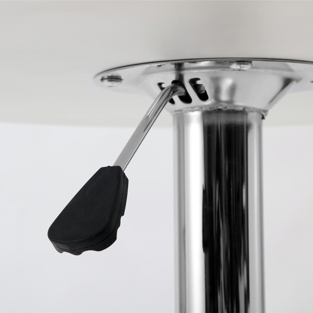 Marlook Bar Table Gas Lift Round White