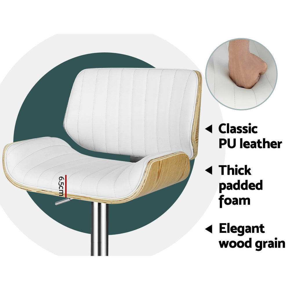 Marlook Bar Stools Swivel Leather Chairs Wooden