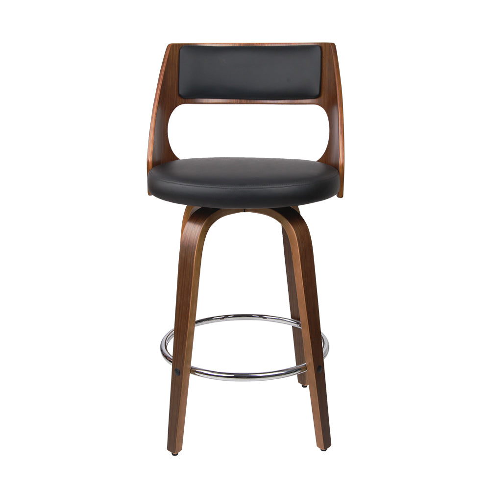 Marlook 4x Bar Stools Swivel Leather Chair 76cm
