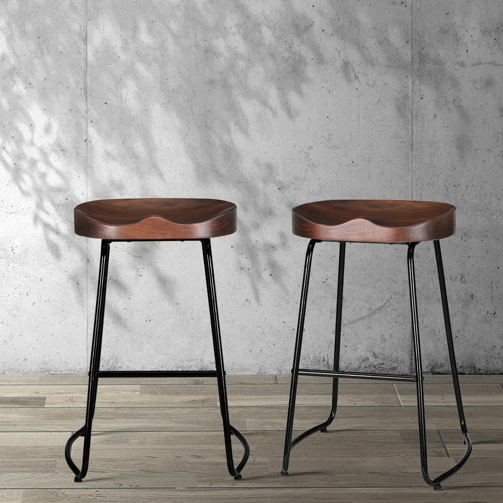Marlook 2x Bar Stools Tractor Seat 65cm