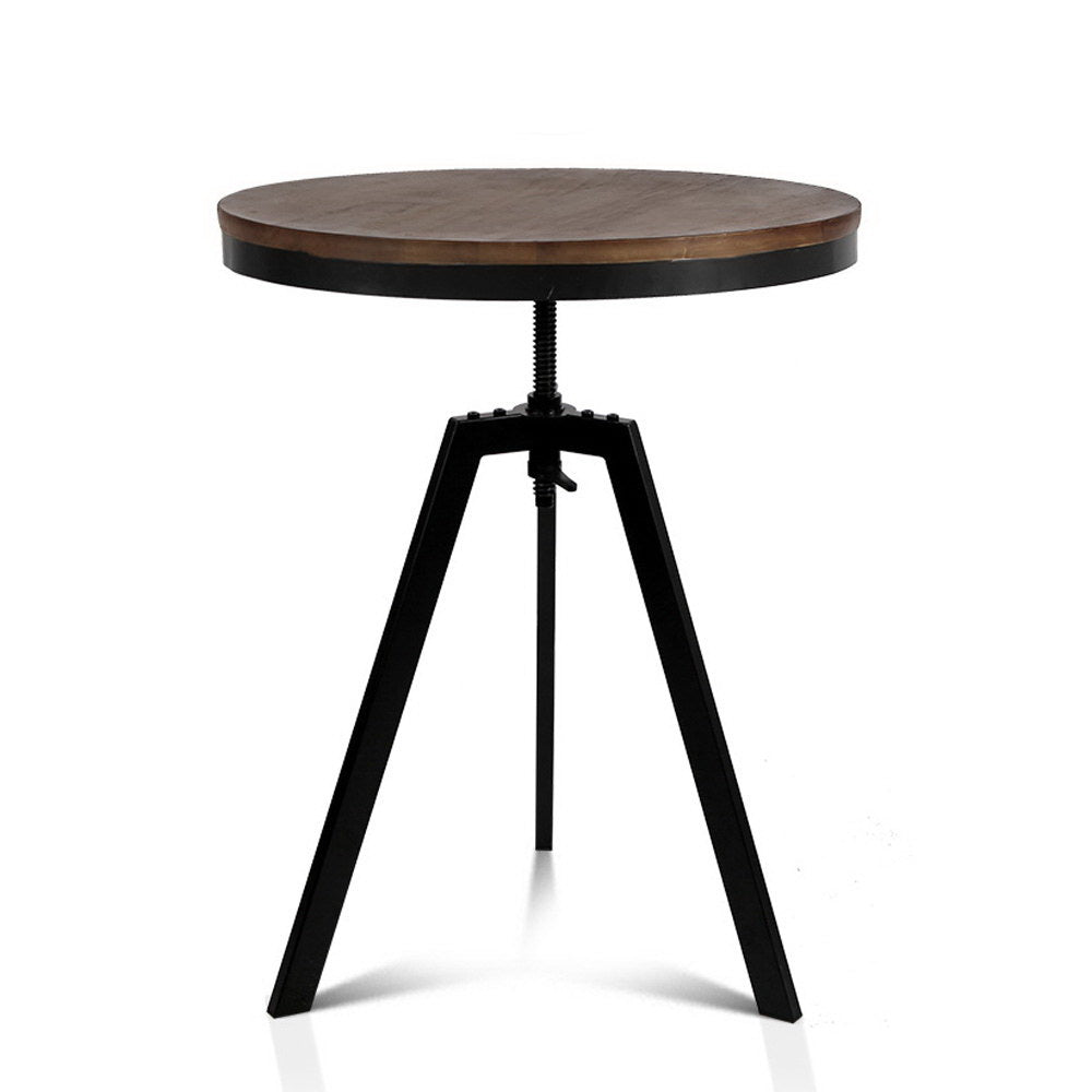 Marlook Bar Table 67-86CM Height Round Brown
