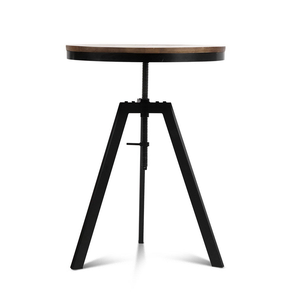 Marlook Bar Table 67-86CM Height Round Brown