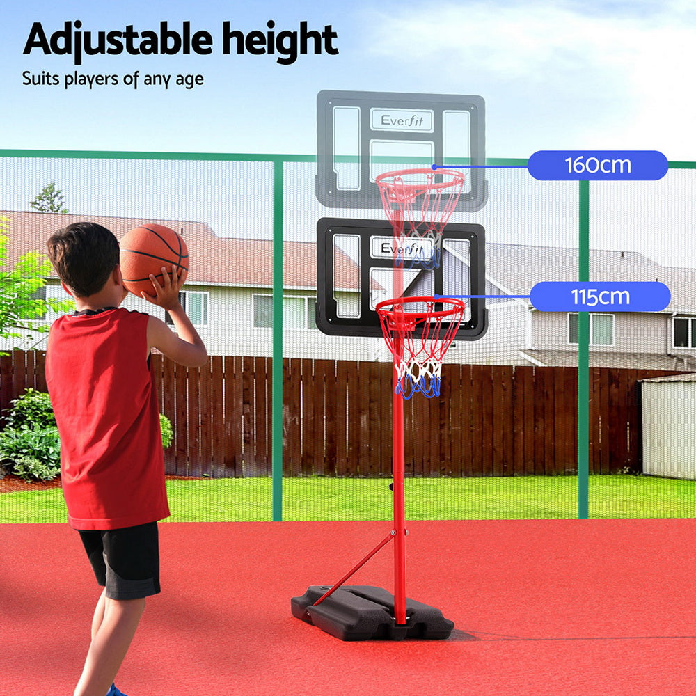 Marlook 1.6M Kids Basketball Hoop Stand System Portable