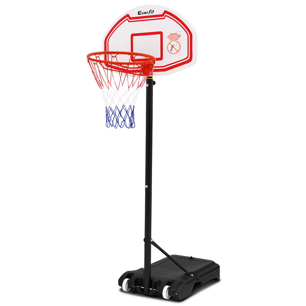 Marlook 2.1M Basketball Hoop Stand System Adjustable Portable Pro Kids White