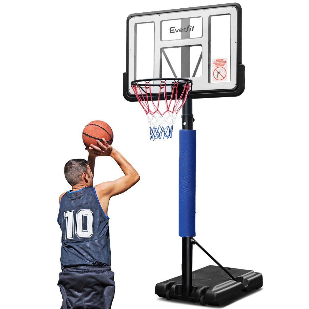 Marlook 3.05M Basketball Hoop Stand System Adjustable Height Portable Pro Blue
