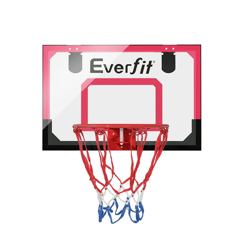 Marlook 23" Mini Basketball Hoop Backboard Door Wall Mounted Sports Kids Red
