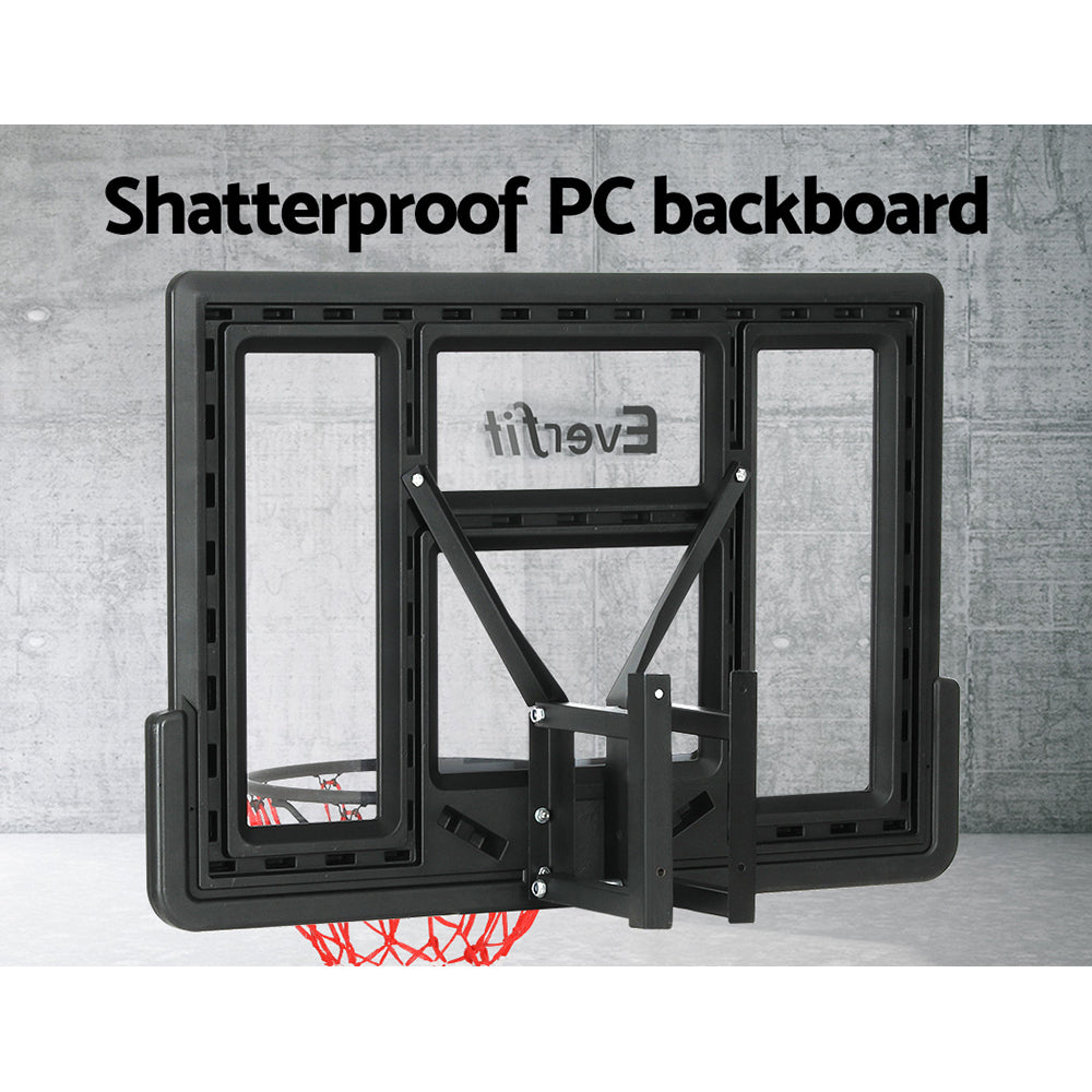 Marlook 45" Basketball Hoop Backboard Wall Mounted Ring Net Sports Pro System