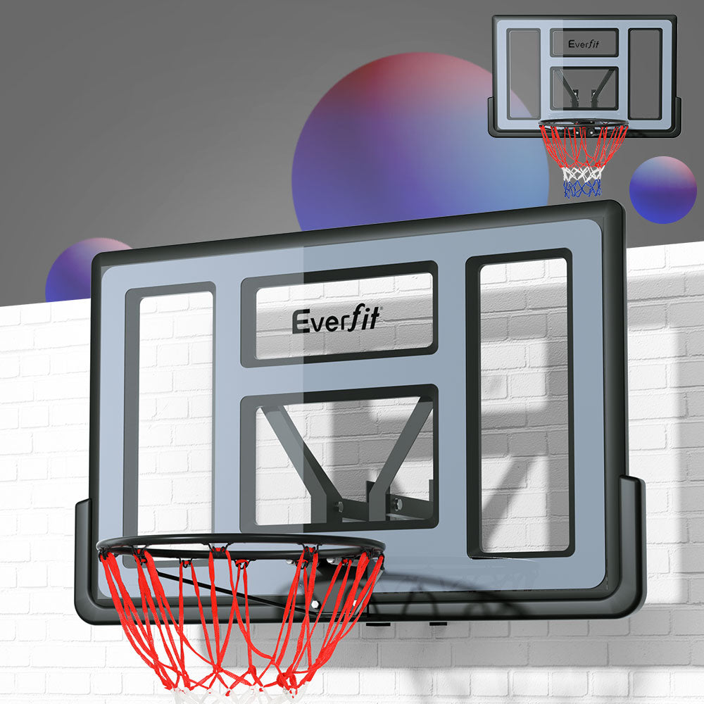 Marlook 45" Basketball Hoop Backboard Wall Mounted Ring Net Sports Pro System