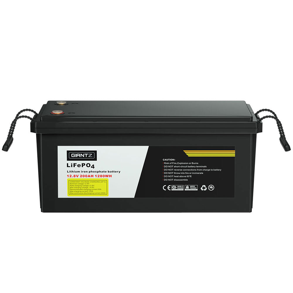 Marlook 12V 200Ah Lithium Battery LiFePO4 Deep Cycle Box Solar Marlook Camping