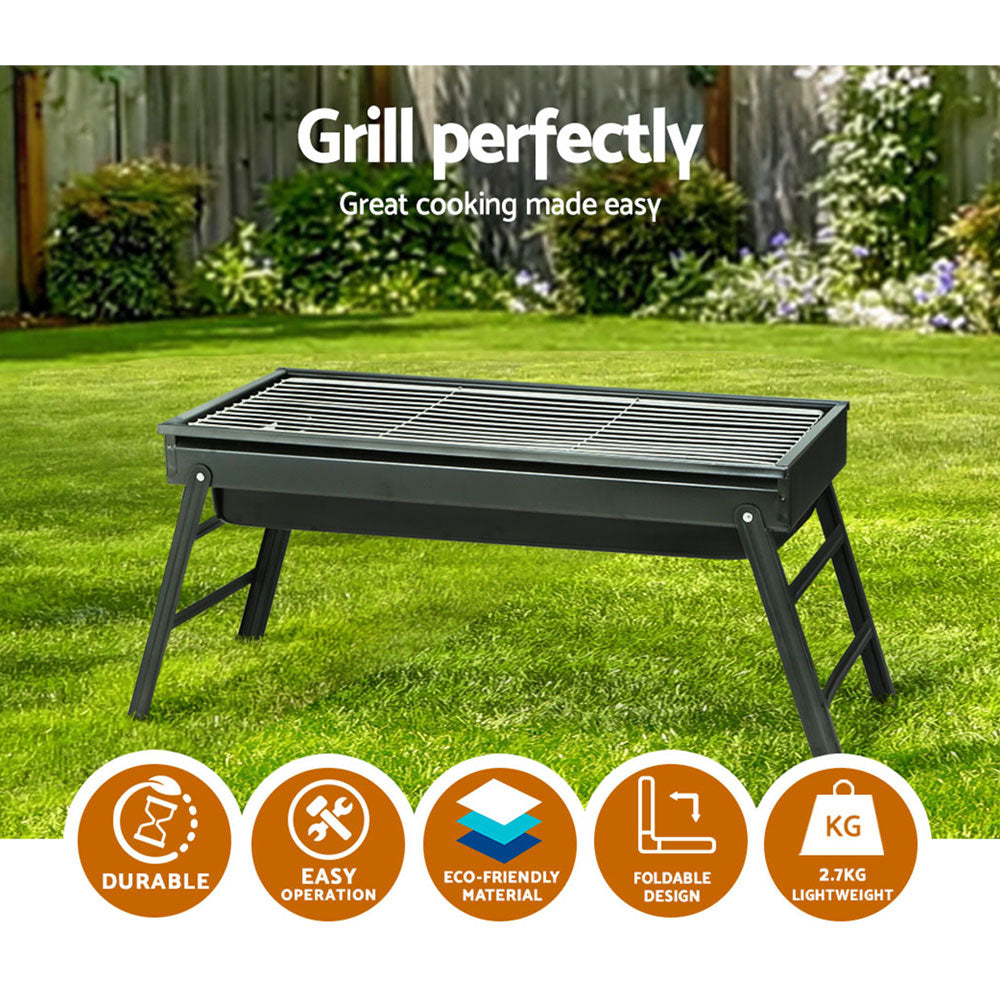 Marlook BBQ Grill Charcoal Smoker Foldable