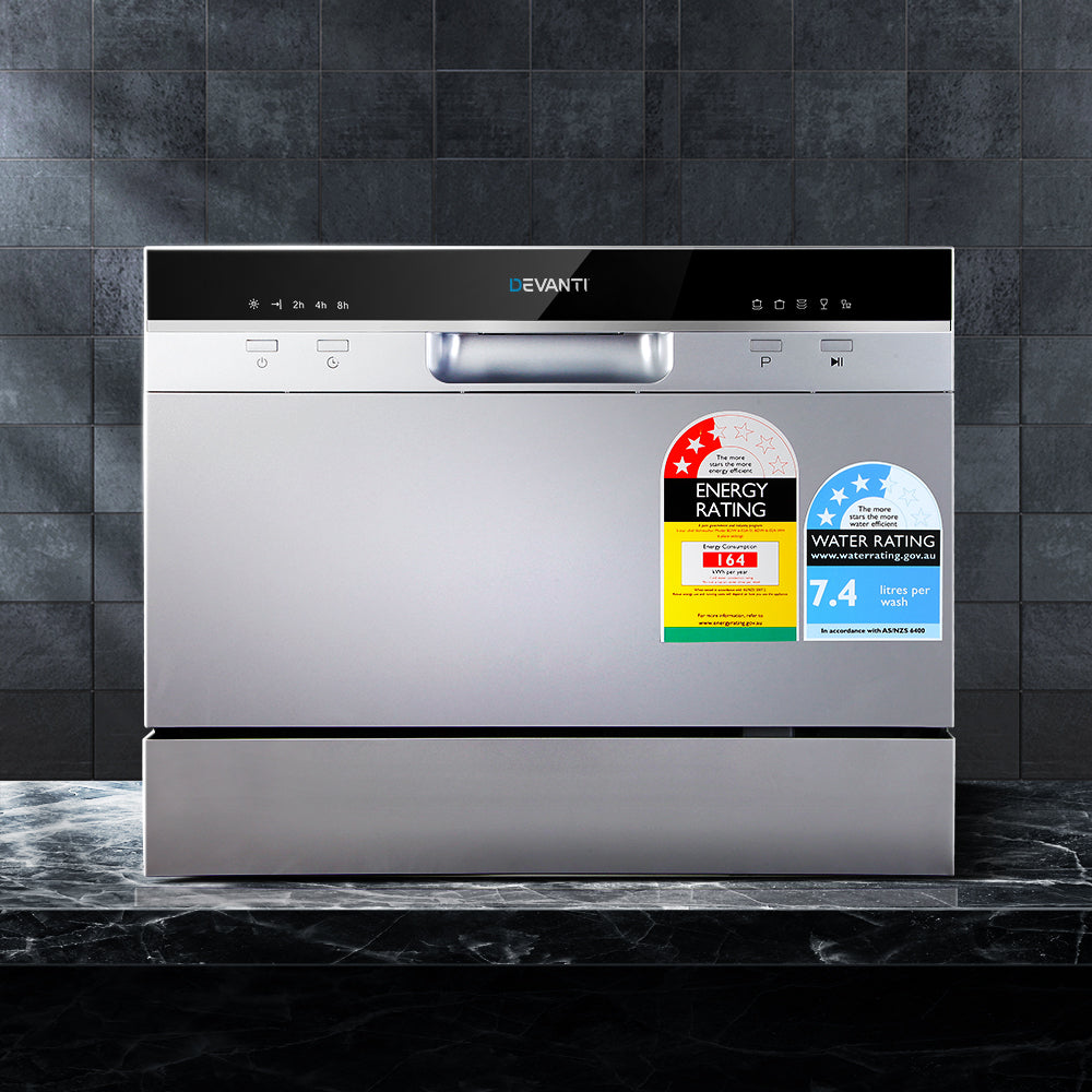 Marlook 6 Place Settings Benchtop Dishwasher Sliver