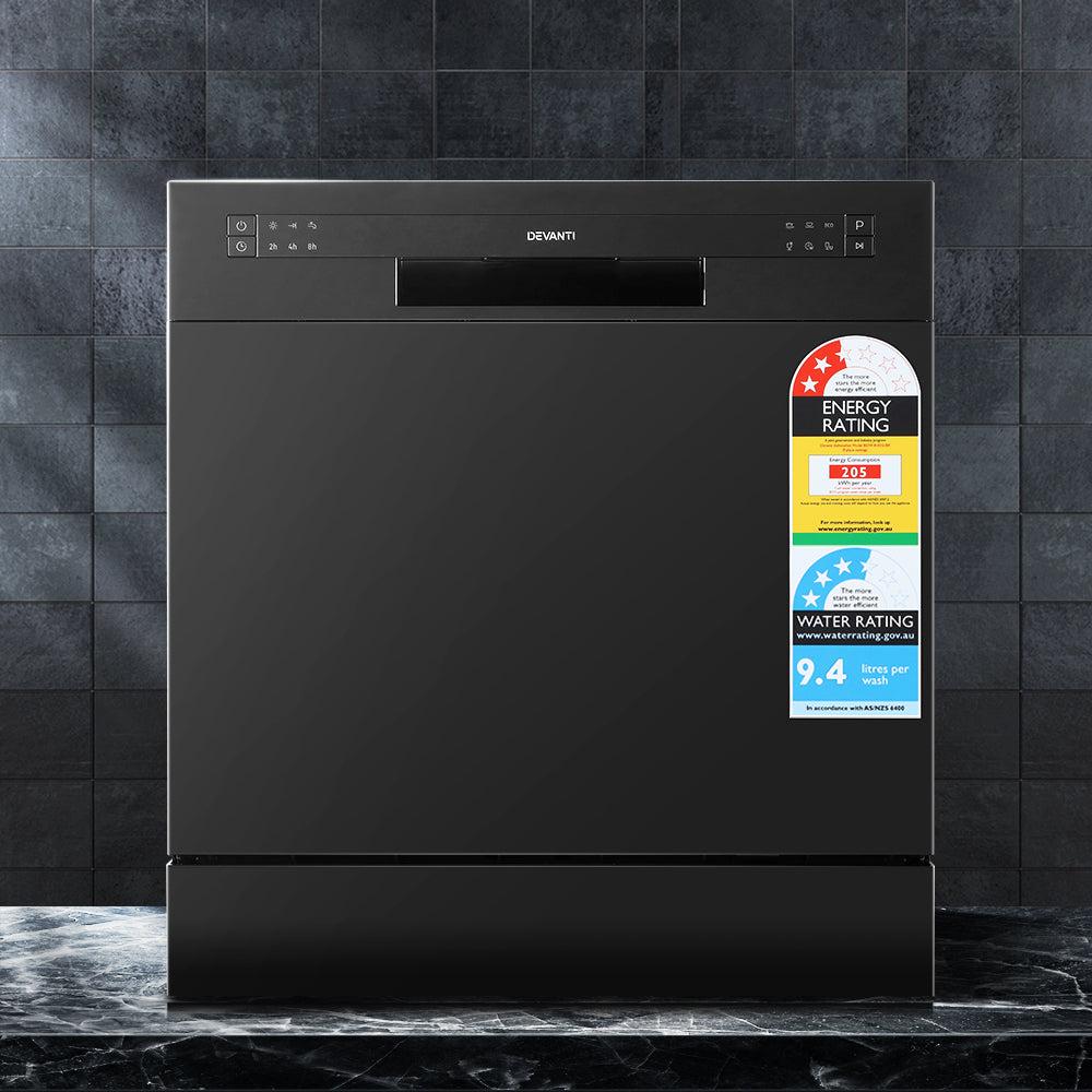 Marlook 8 Place Settings Benchtop Dishwasher Black