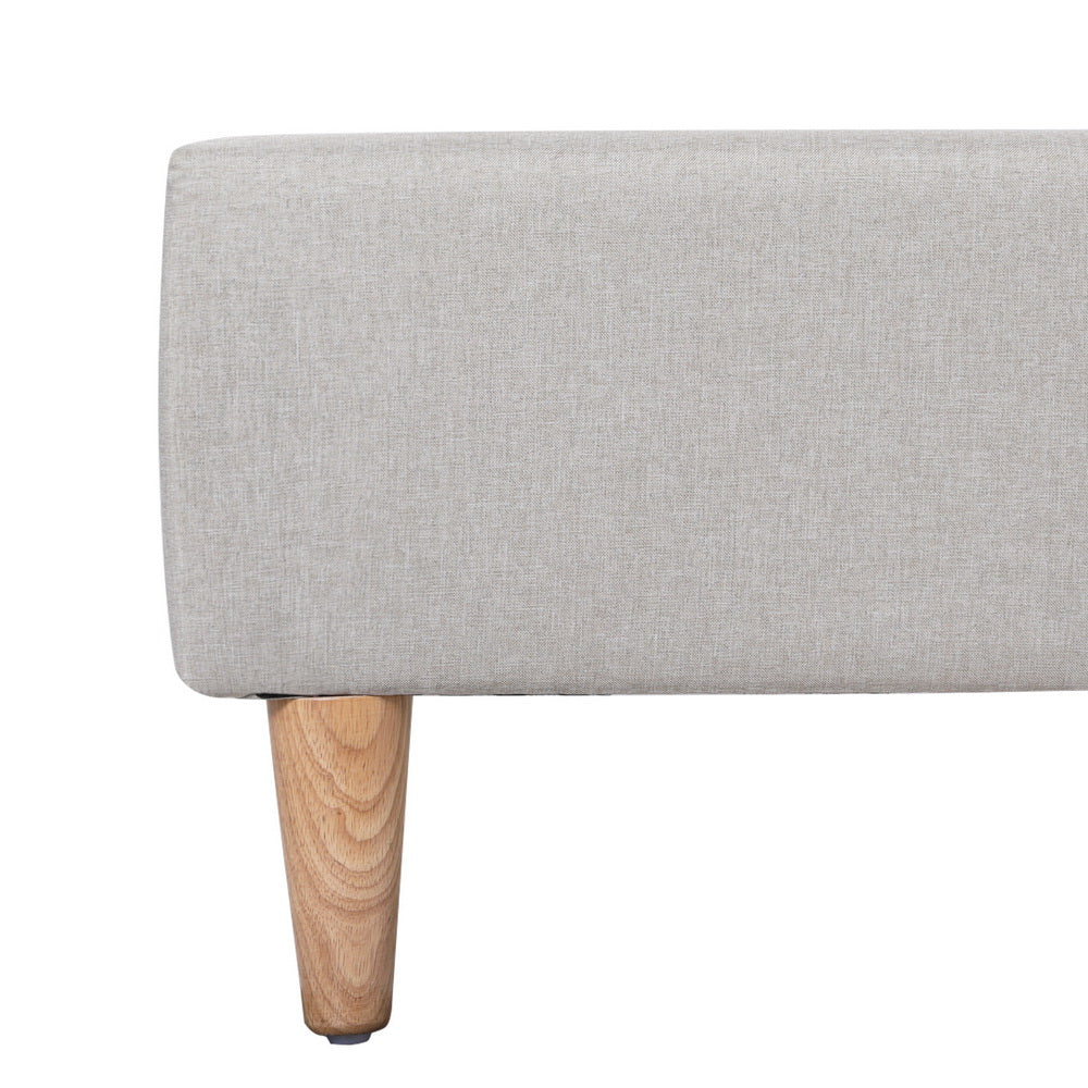 Marlook Bed Frame Double Size Beige ZORA