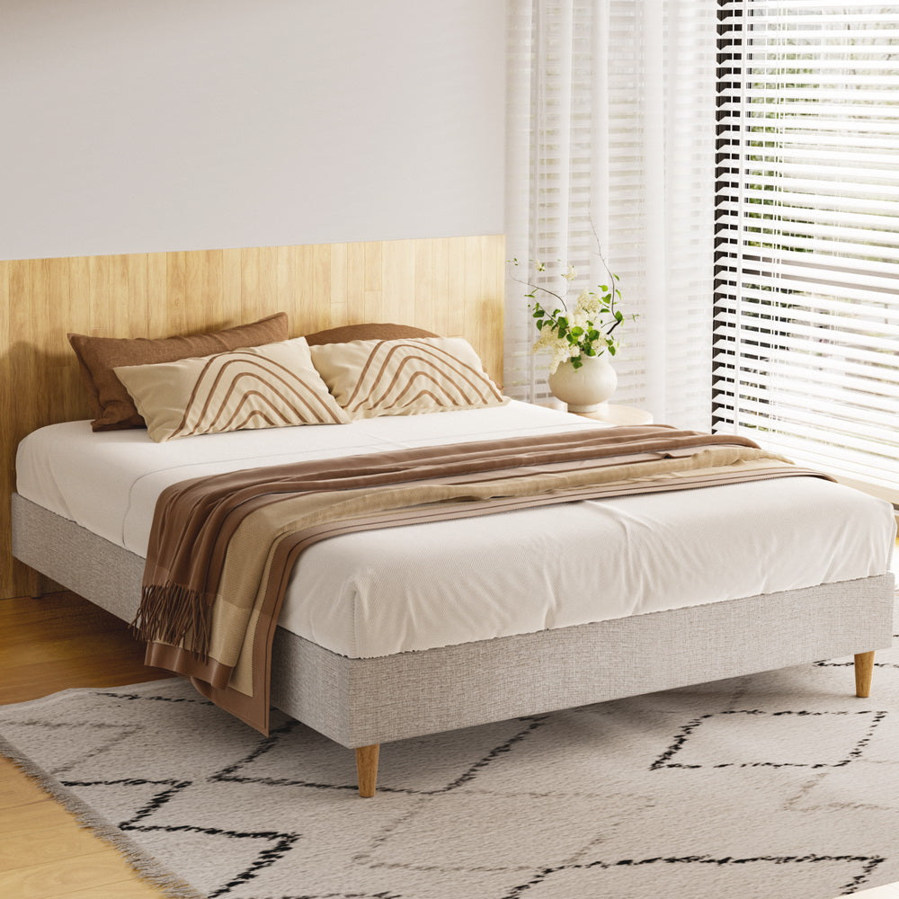 Marlook Bed Frame Double Size Beige ZORA