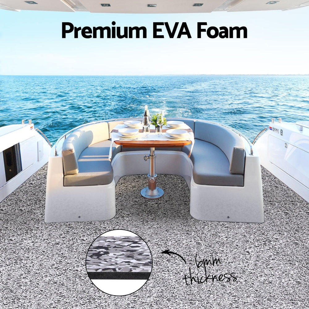Marlook EVA Foam Boat Flooring Marine Mat Decking Sheet 240x90x0.6cm Camo
