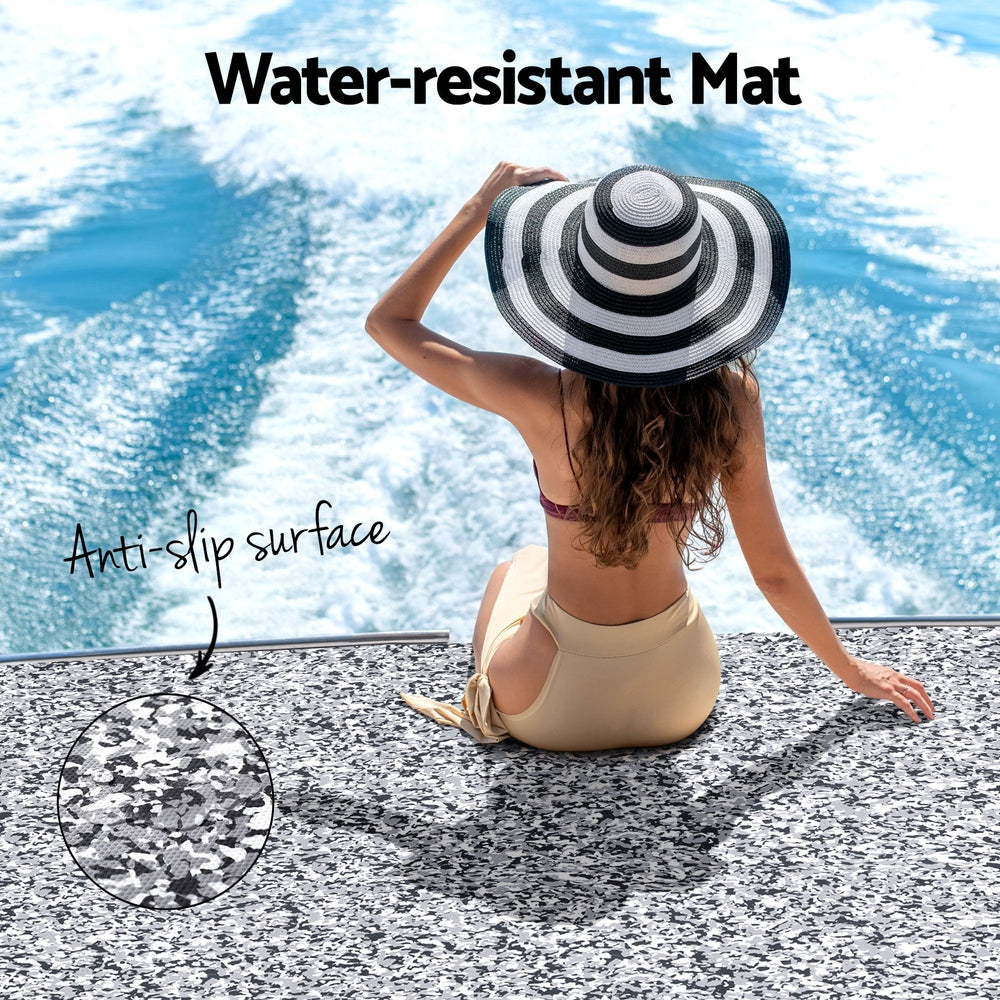 Marlook EVA Foam Boat Flooring Marine Mat Decking Sheet 240x90x0.6cm Camo