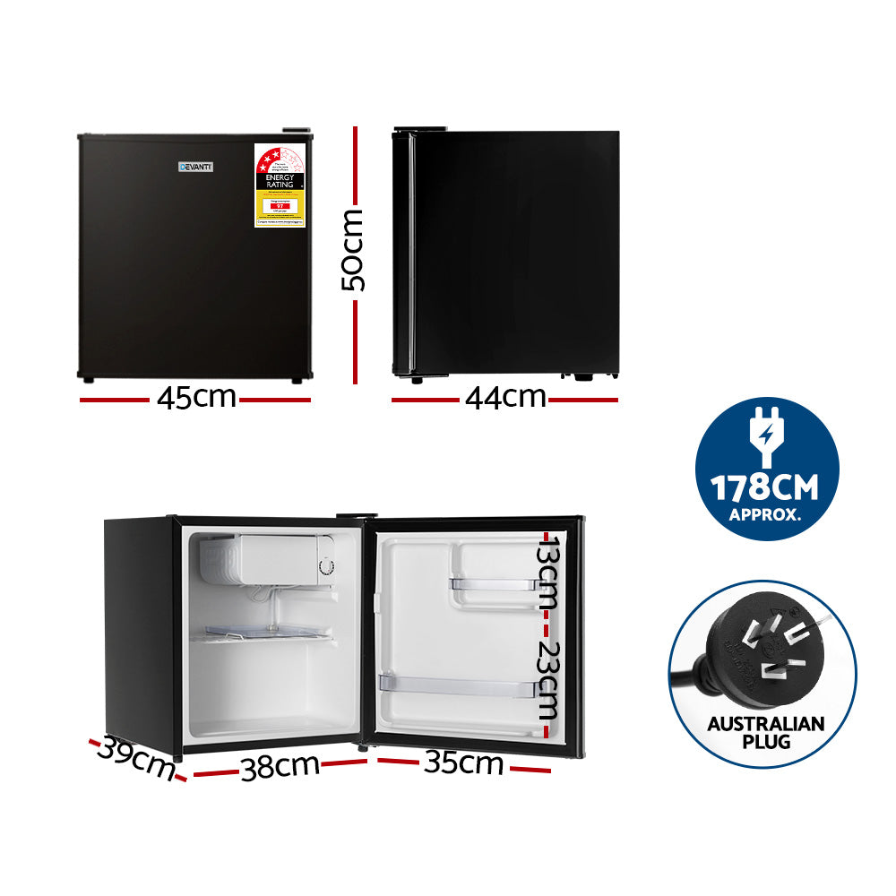 Marlook 48L Bar Fridge Black
