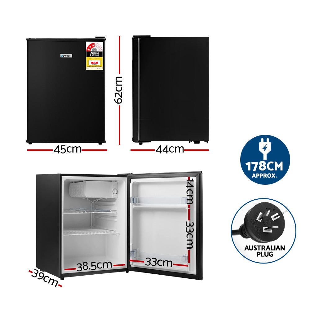 Marlook 70L Bar Fridge Black