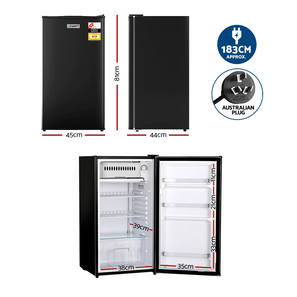 Marlook 95L Bar Fridge Black