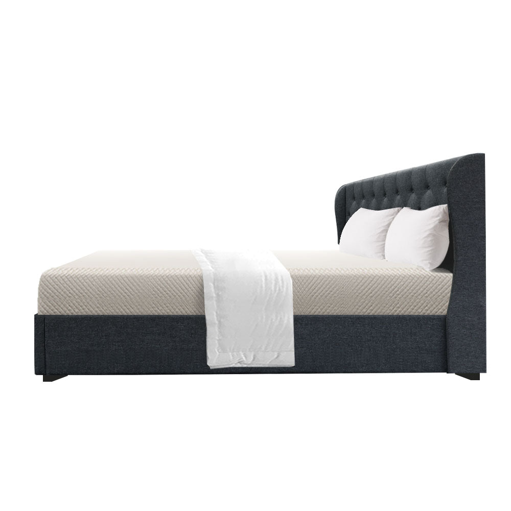 Marlook Bed Frame King Size Gas Lift Charcoal ISSA