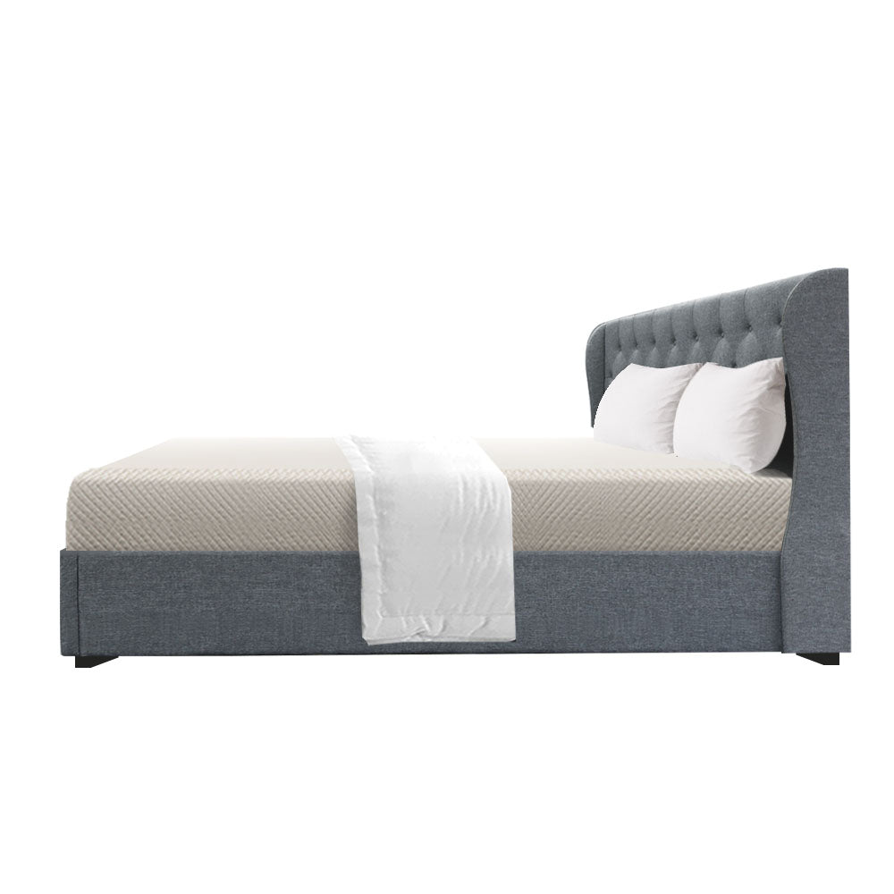 Marlook Bed Frame King Size Gas Lift Grey ISSA