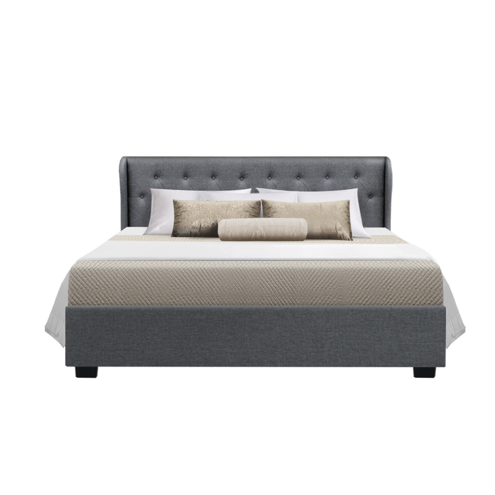Marlook Bed Frame Queen Size Gas Lift Grey ISSA