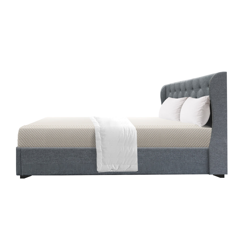 Marlook Bed Frame Queen Size Gas Lift Grey ISSA