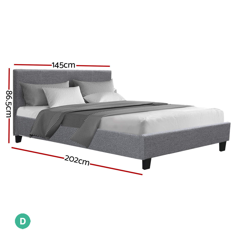 Marlook Bed Frame Double Size Grey NEO