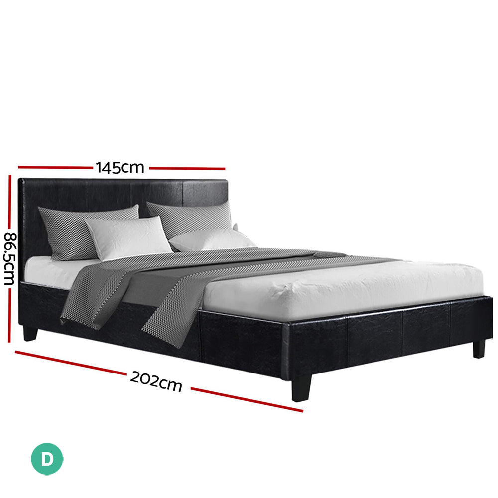 Marlook Bed Frame Double Size Black NEO