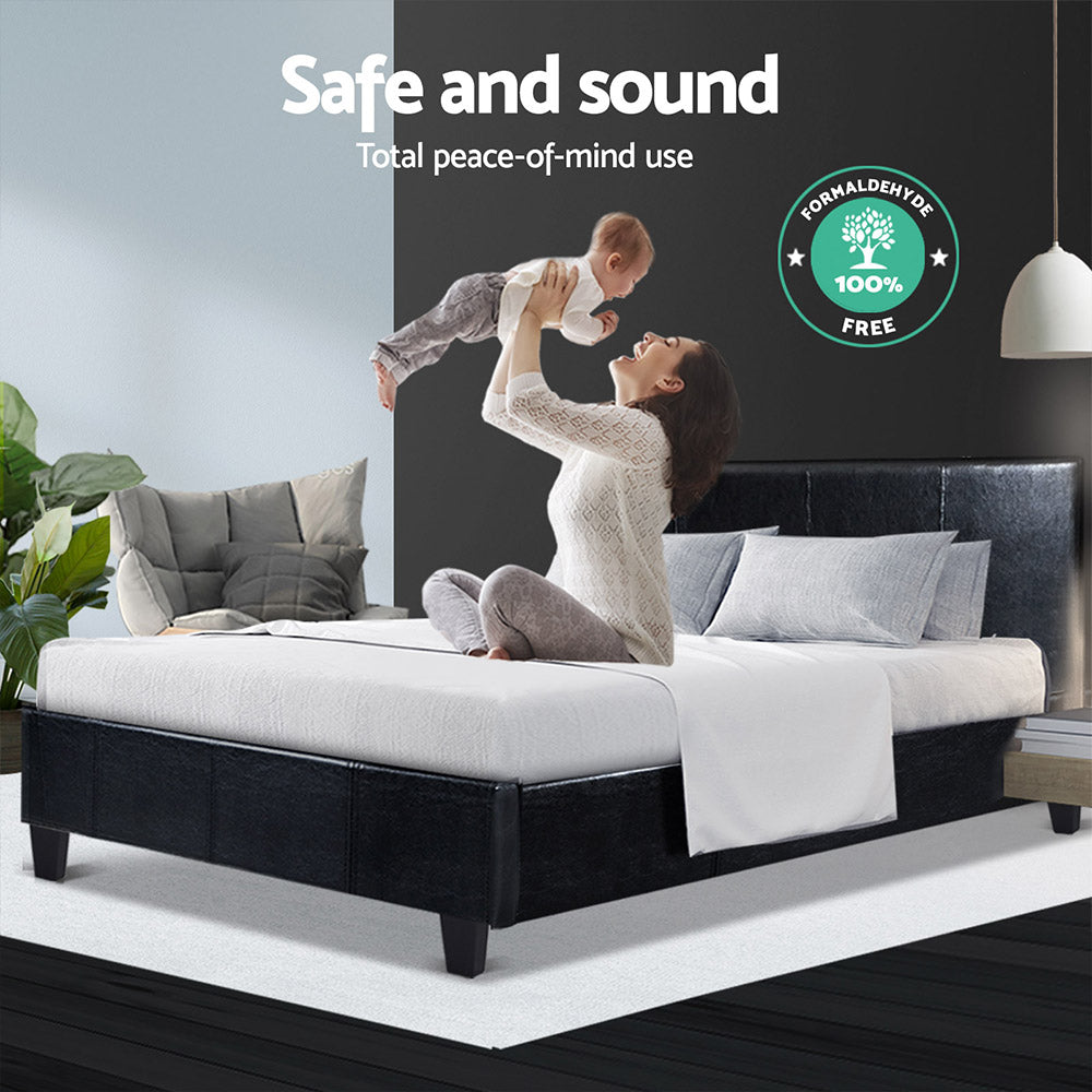 Marlook Bed Frame Double Size Black NEO