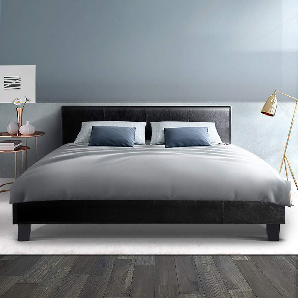 Marlook Bed Frame Double Size Black NEO