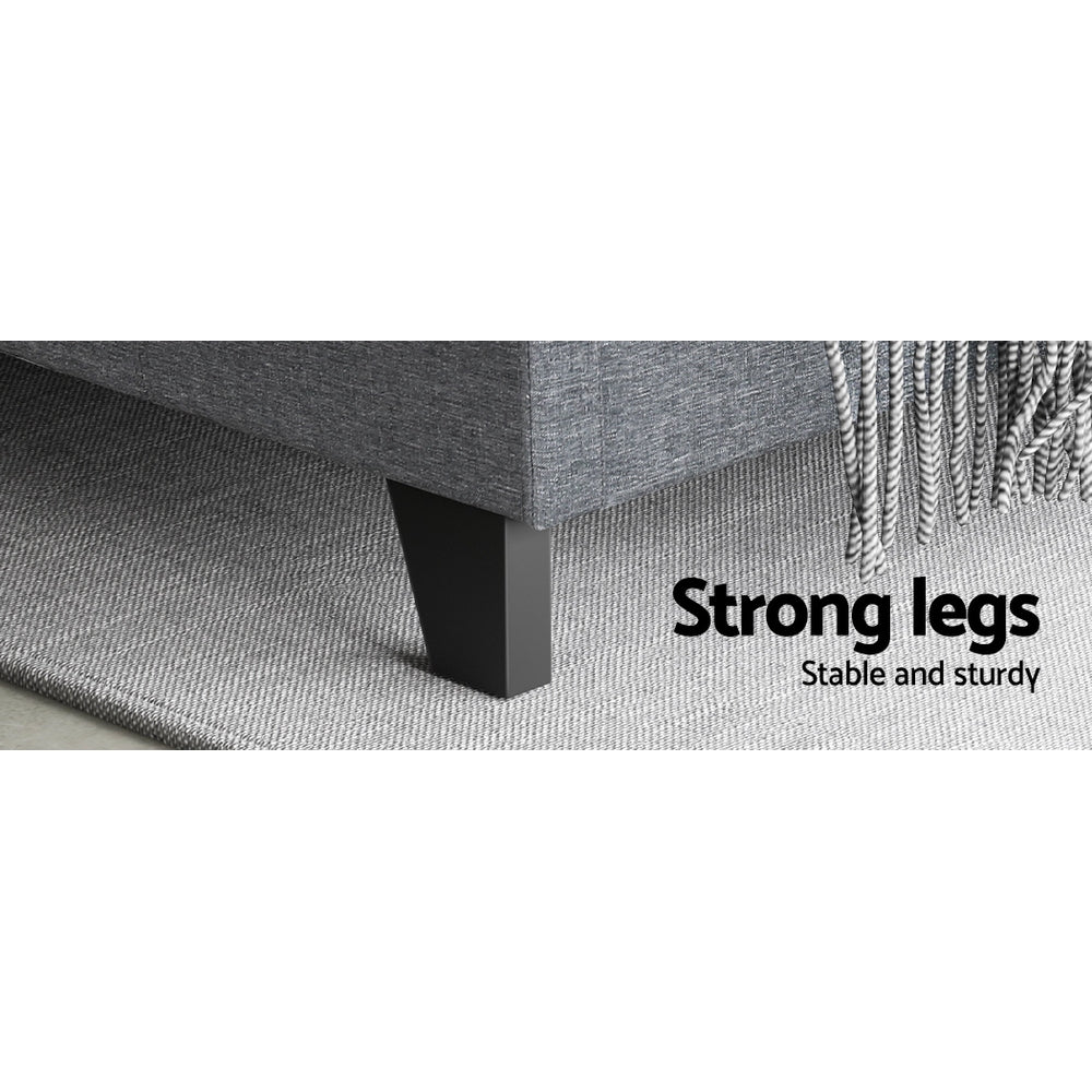 Marlook Bed Frame Queen Size Grey NEO