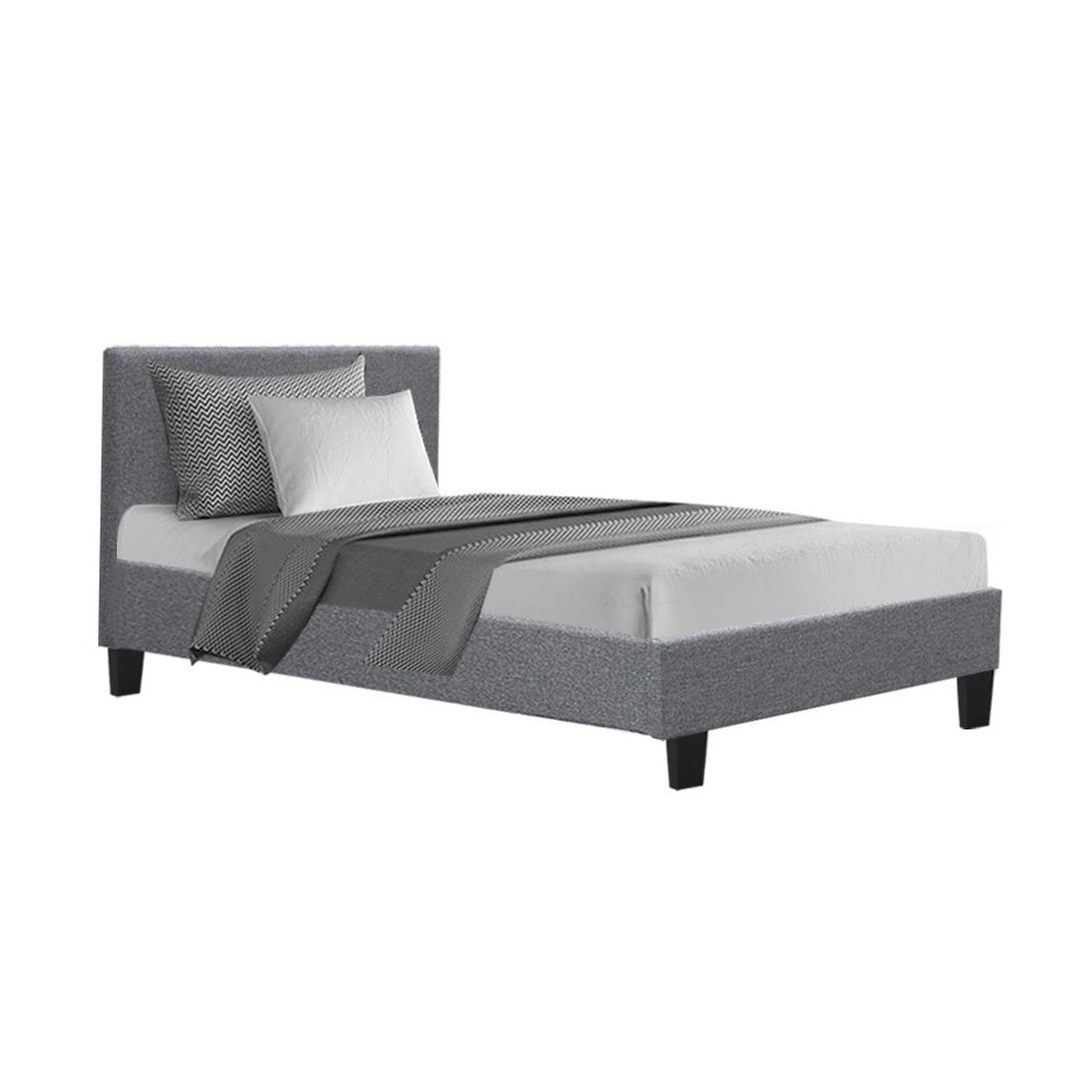 Marlook Bed Frame Single Size Grey NEO