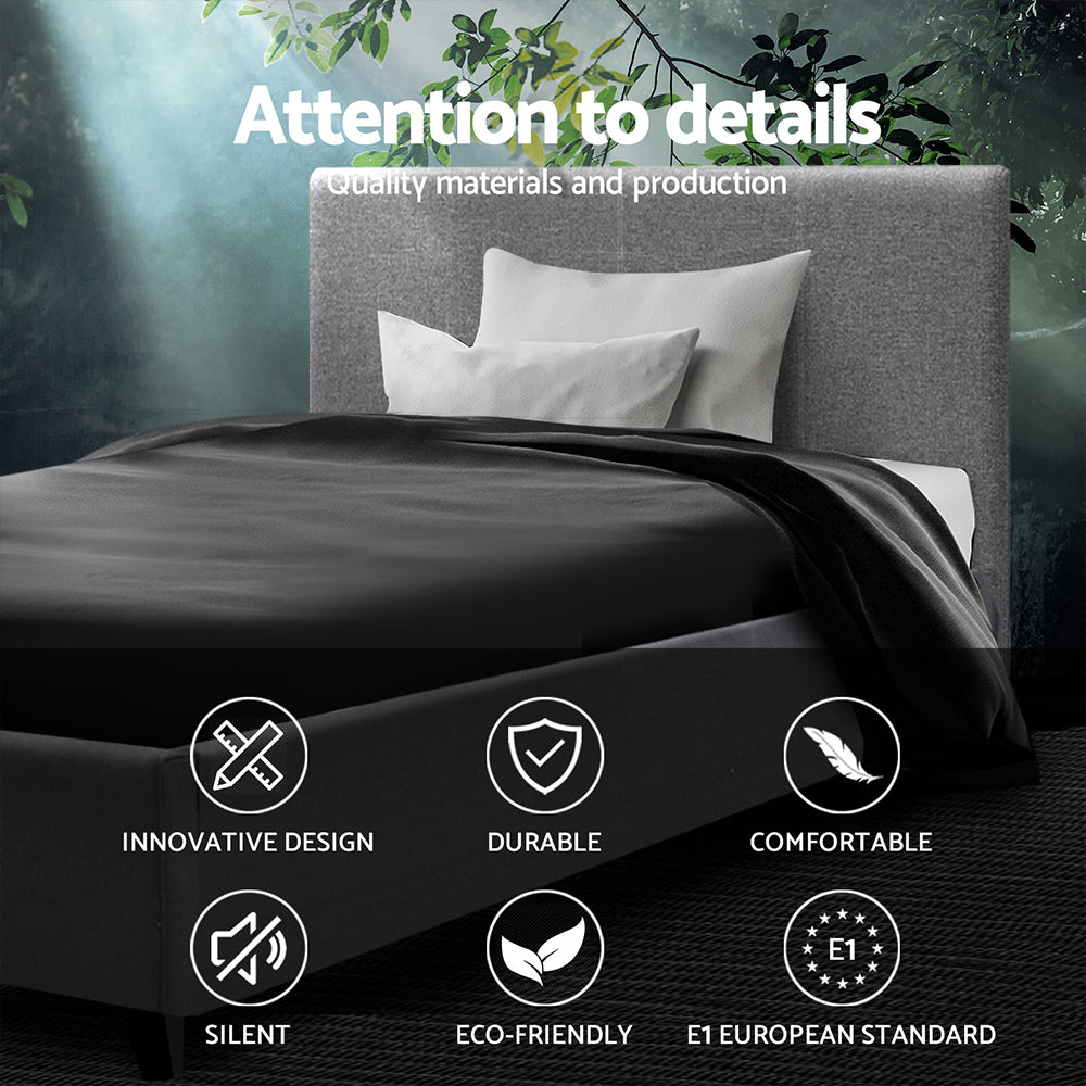 Marlook Bed Frame Single Size Grey NEO