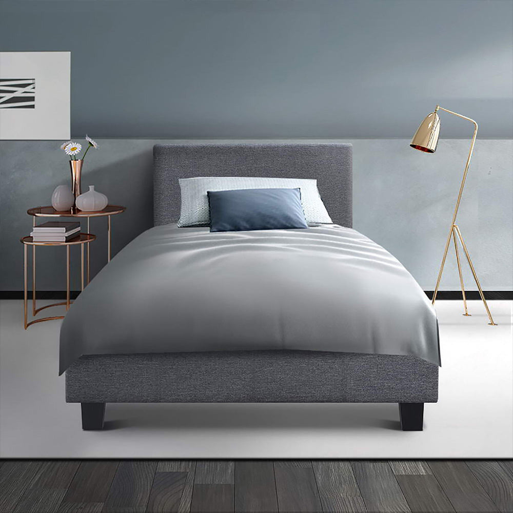 Marlook Bed Frame Single Size Grey NEO