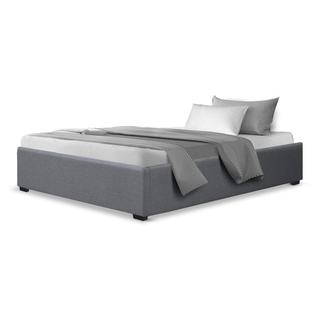 Marlook Bed Frame King Single Size Gas Lift Base Grey TOKI