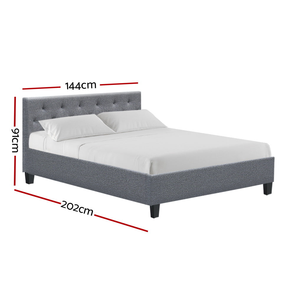 Marlook Bed Frame Double Size Grey VANKE