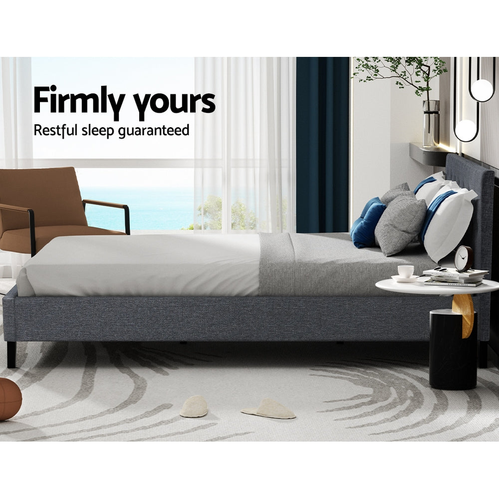 Marlook Bed Frame Queen Size Grey VANKE