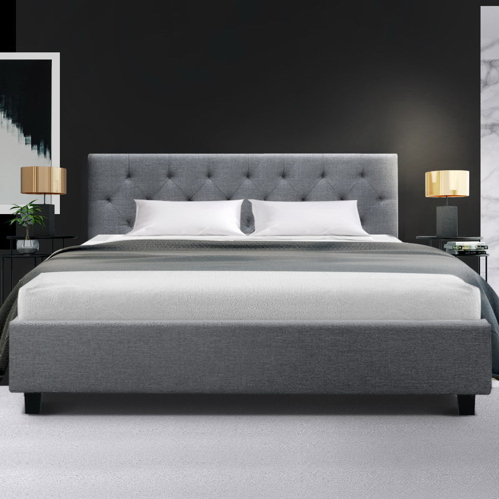 Marlook Bed Frame Queen Size Grey VANKE