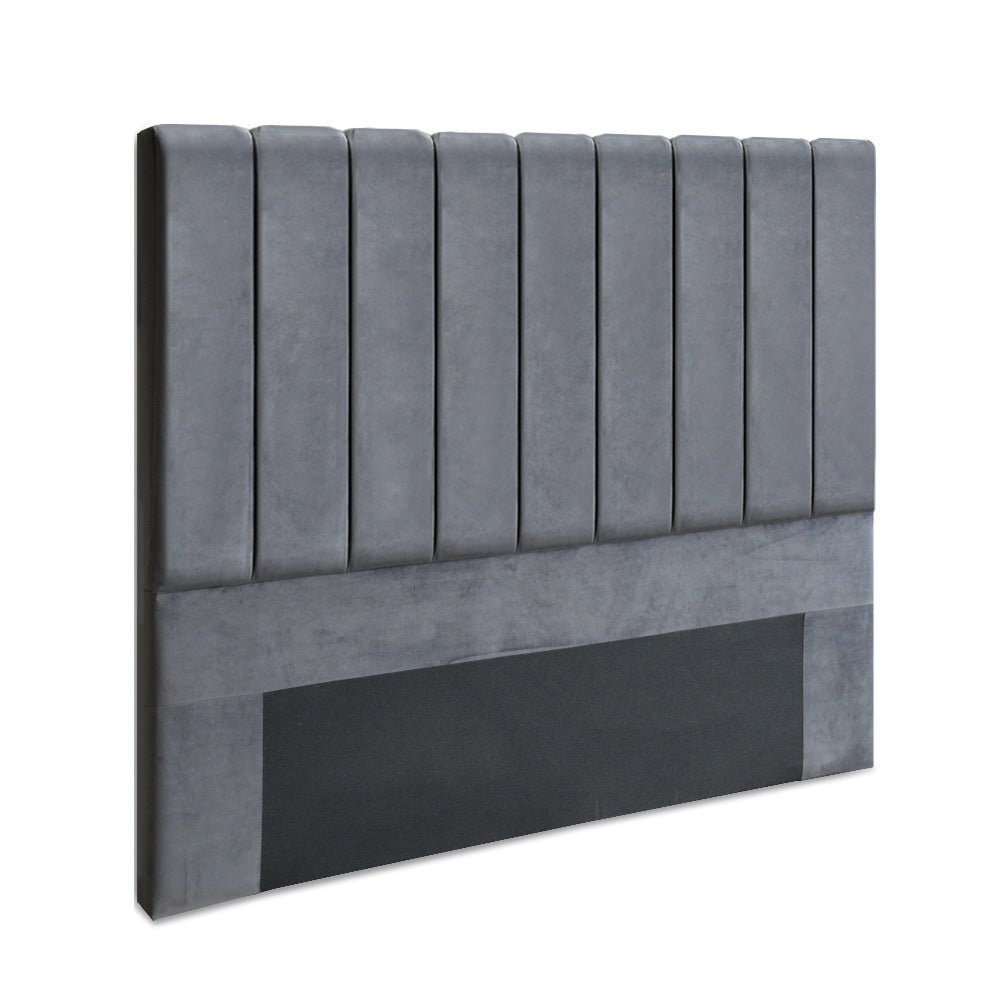 Marlook Bed Head Headboard Queen Velvet - VELA Grey